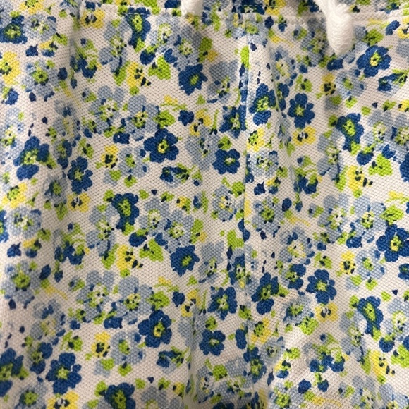 Bundle 2 pc outfit Polo Ralph Lauren White Floral Ruffle Shorts & Kendi shirt - Picture 4 of 13